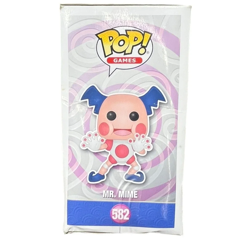 Funko‎ Pop Games Pokemon Mr. Mime 582 Vinyl Figure Pink Blue White Box Wear